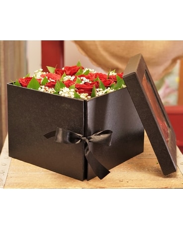The Pampered Rose Box Flower Arrangement