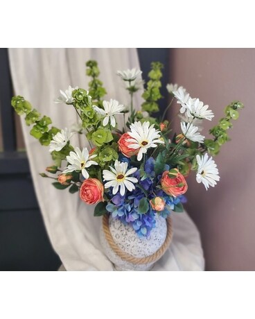 Porch Pot SILK ARRANGMENT Specialty Arrangement