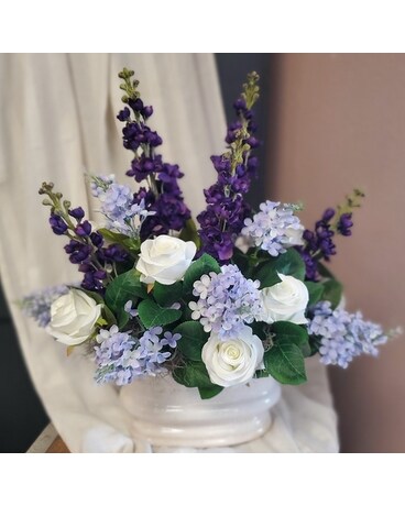 Roses, Stock & Hydrangea Silk Arrangement Specialty Arrangement