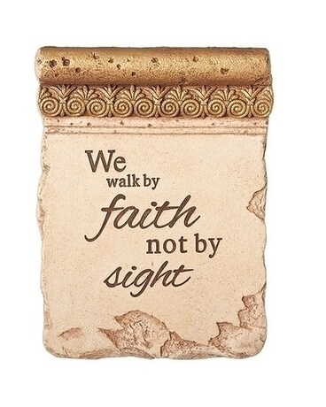 Walk by Faith Plaque Gifts