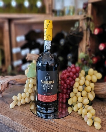 Sandeman ~ Founder's Reserve Port Flower Arrangement
