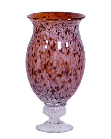 Burgundy Glass Vase Flower Arrangement