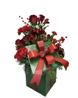Yuletide Radiance by Razzle Dazzle® Flowers Mesa size,  inches height and  inches wide.