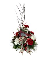 Cardinal Whispers by Razzle Dazzle® Flowers Mesa size,  inches height and  inches wide.