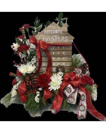Christmas Countdown Razzle Dazzle® Flowers Mesa Specialty Arrangement
