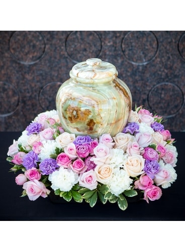 Pastel Cremation Wreath