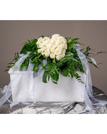 Heart Petite Casket Spray