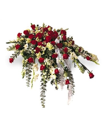 Casket Cover Flower Arrangement