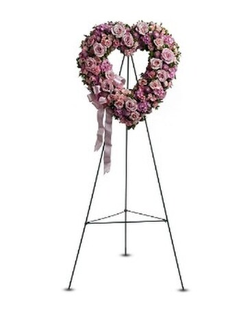 Rose Garden Heart Flower Arrangement