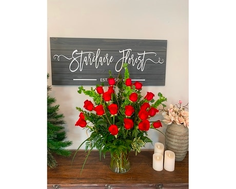 24 Premium red roses Flowers