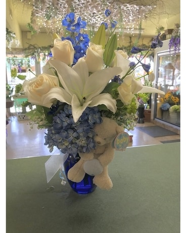 BABY BOY ARRANGEMENT Flower Arrangement