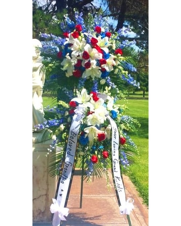 All American Double Spray Flower Arrangement