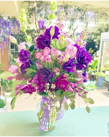 Purple Passion Flower Arrangement