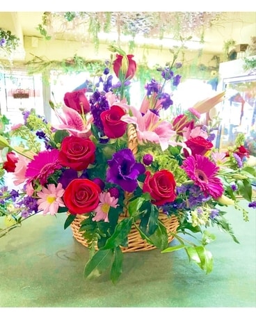 Basket Case Flower Arrangement