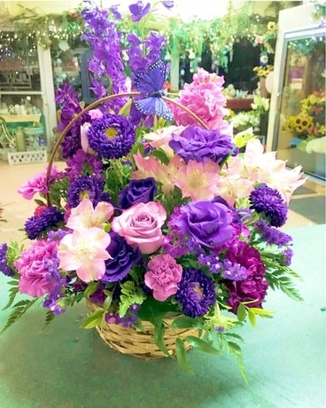Purple Skies Flower Arrangement