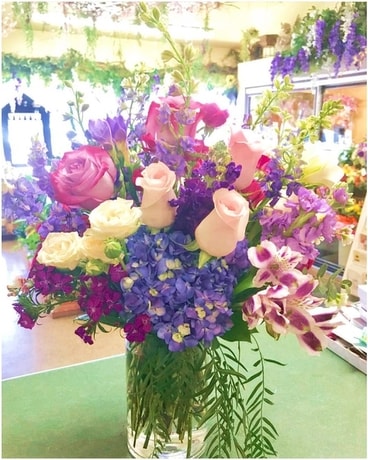 Purples Wild Flower Arrangement