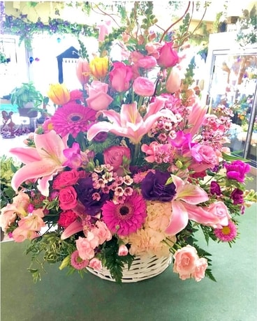 Abundance Basket Flower Arrangement