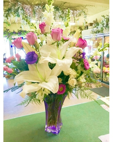 Violet Surprise Flower Arrangement