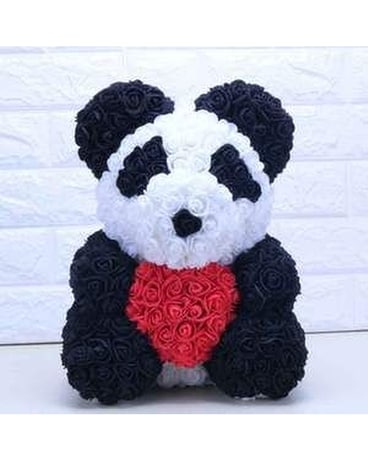Faux Rose Panda Bear Gifts