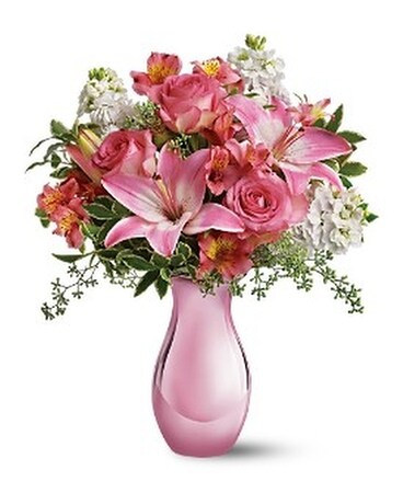 Teleflora's Pink Reflections Bouquet Flower Arrangement