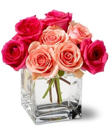 Party in Pink Flower Arrangement