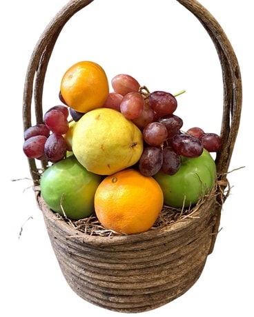 Standard Fruit Basket Flower Arrangement