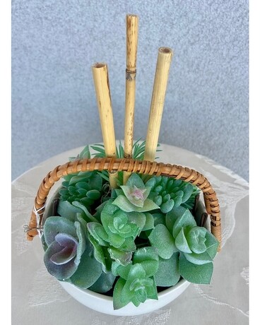 ARTIFICIAL ARRANGEMENT Artisan Succulents Flower Arrangement