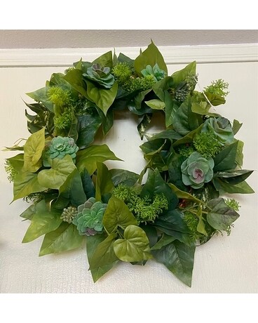 ARTIFICIAL WREATH Succulents Dreams Flower Arrangement