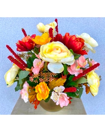 ARTIFICIAL ARRANGEMENT Fall Blooms Flower Arrangement
