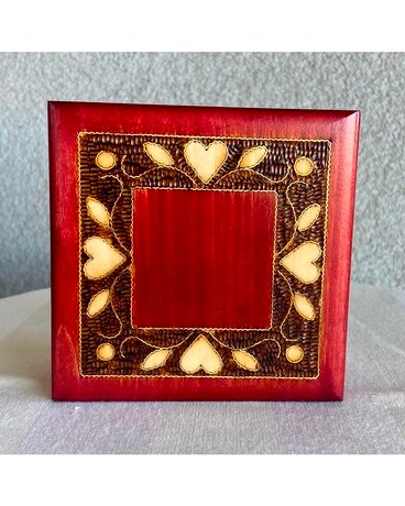 Full of Hearts Handmade Jewelry Box Flower Arrangement