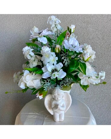 Praying Angel ARTIFICIAL Arrangement Flower Arrangement