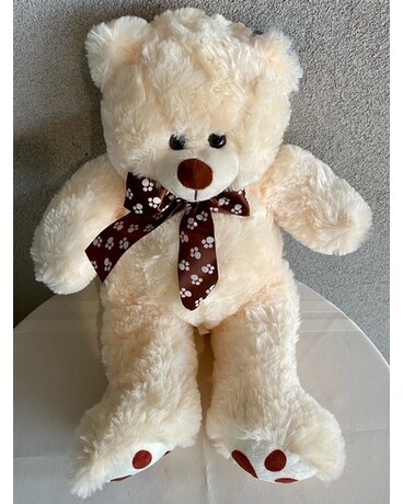Huggable Tan Bear Flower Arrangement