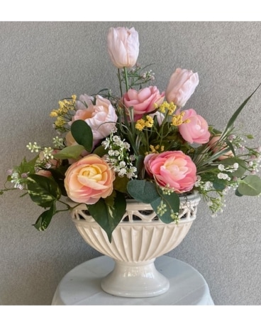 ARTIFICIAL ARRANGEMENT Touch of Peonies Flower Arrangement