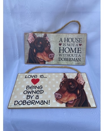 Doberman Dog Plaque Gifts