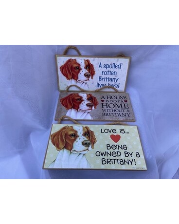 Brittany Dog Plaque Gifts