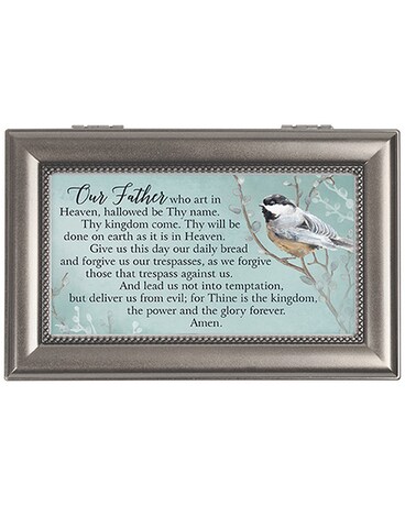Gunmetal Music Box Flower Arrangement