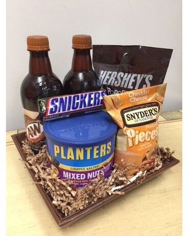 Snacks for Him Flower Arrangement