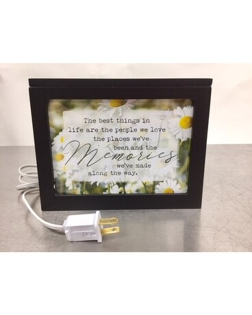 Light Box Flower Arrangement