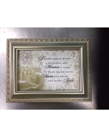 Gold Rope  Edge Music Box Flower Arrangement