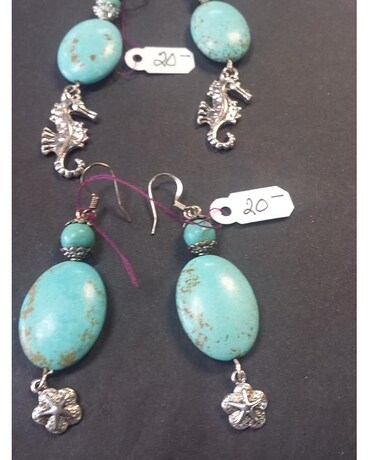 Turquiose Earring Drops By Joella Gifts