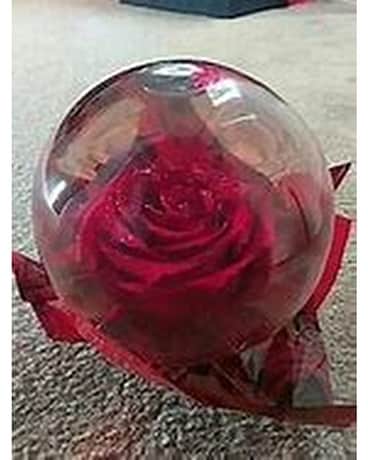 Red Rose Globe Flower Arrangement