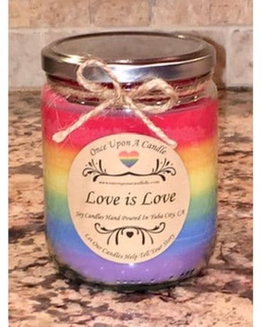 Love is Love Custom Candle Custom product