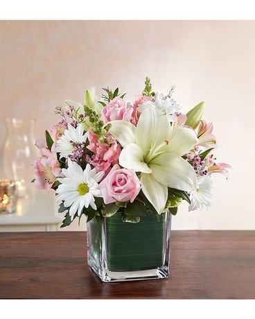 Healing Tears Pink White In Palm Coast Fl Garden Of Eden Healing Tears Pink White Flower Arrangement