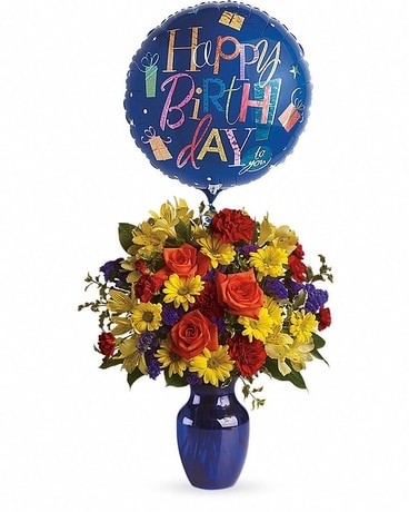 Fly Away Birthday Bouquet Flower Arrangement