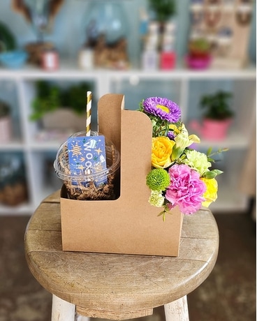 Coffee with Flowers in Woodland Hills CA - Woodland Warner Flowers