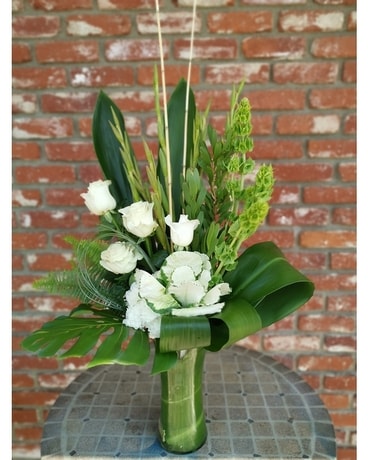 Serene Green Flower Arrangement