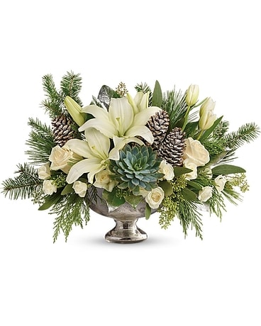 Warm Winter Blessings Flower Arrangement