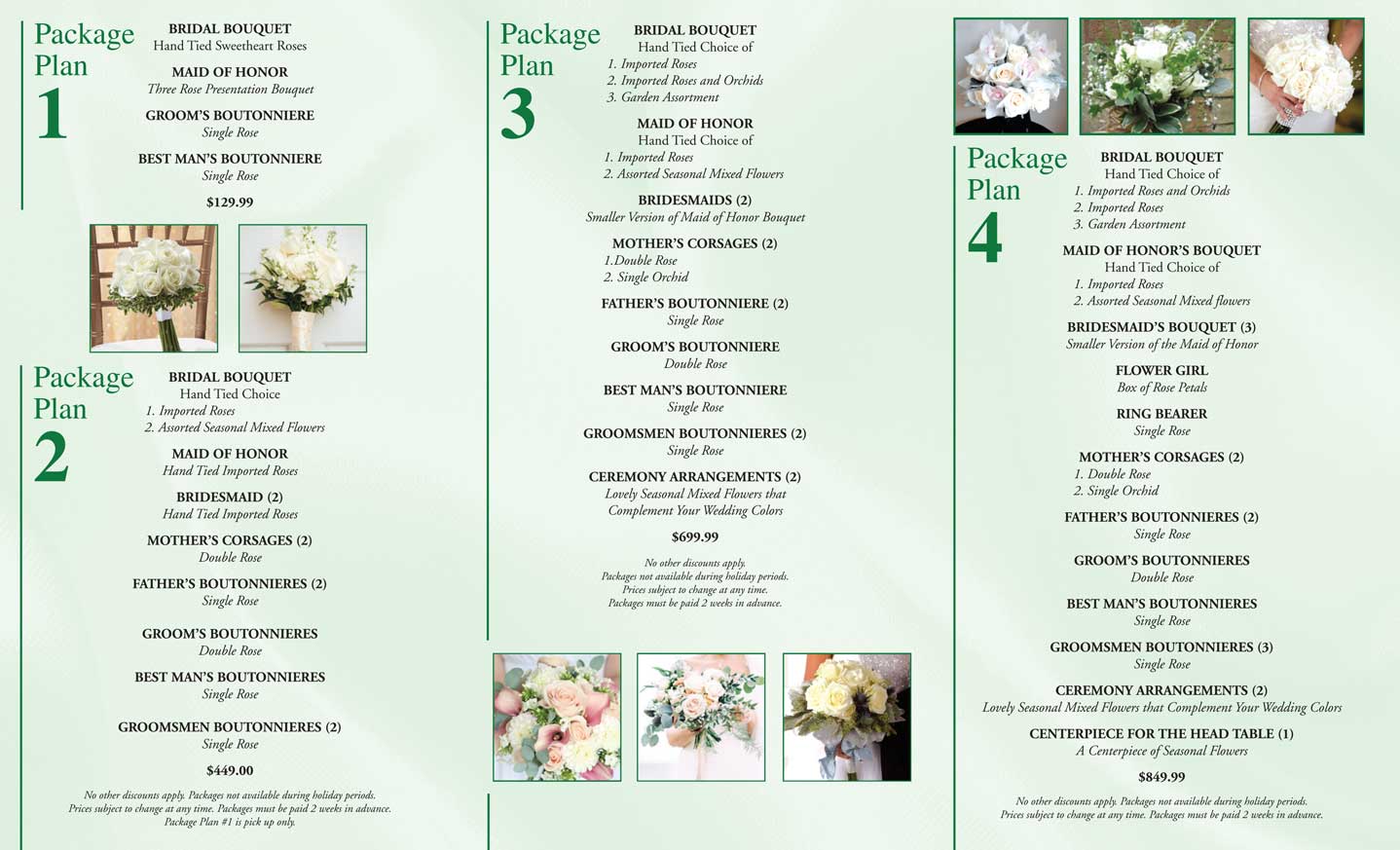 bridal packages