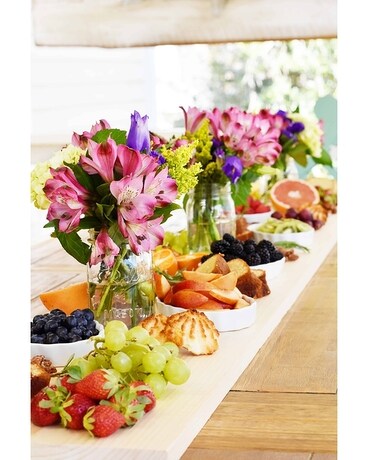Spring Mason Flower Arrangement