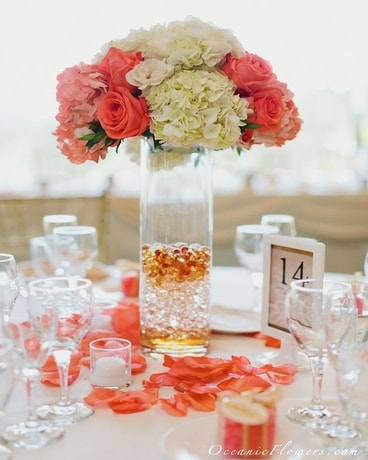 Coral and Bliss Flower Arrangement